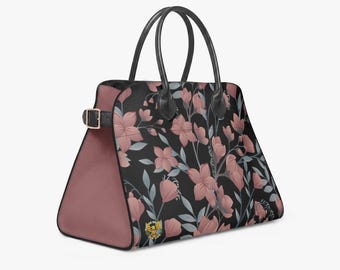 Midnight Bloom – Virgin Islands For Life Floral Handbag