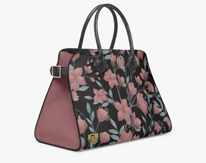 Midnight Bloom – Virgin Islands For Life Floral Handbag