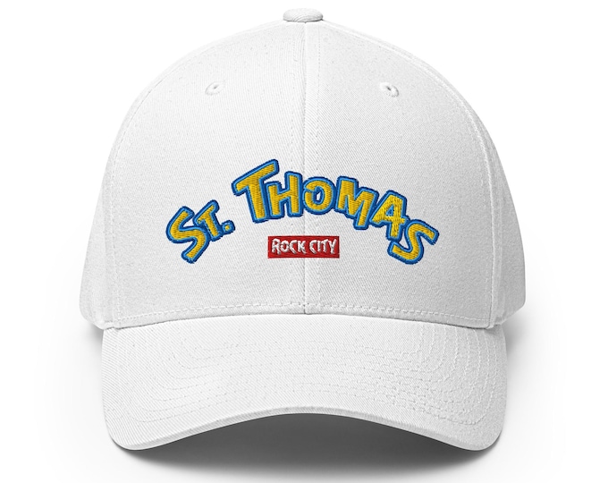 St. Thomas *Embroidered Fitted* Cap – Rock City VI Pride Cap | Rep Yo’ Island Collection