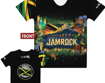 Jamaica Women's T-Shirt – Jamrock Island Icons Graphic Tee