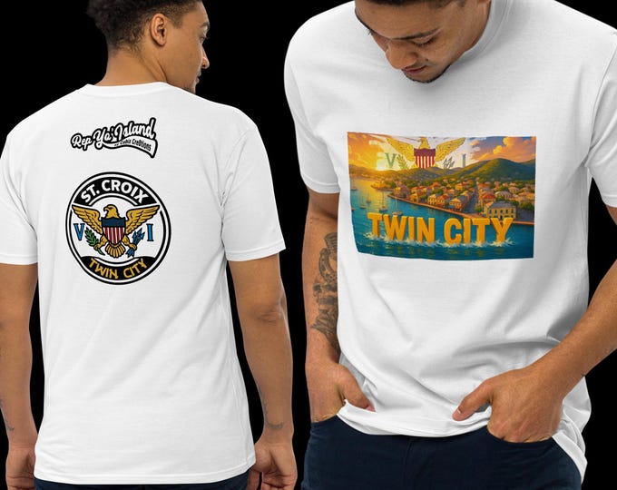St. Croix Christiansted T-Shirt: USVI Twin City Boardwalk Tee
