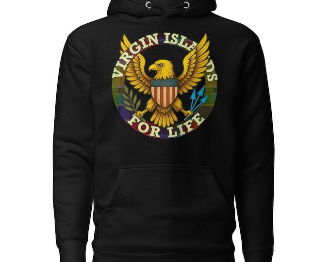 Virgin Islands Eagle Hoodie – V.I. For Life Unisex Sweatshirt