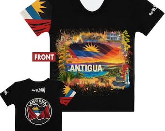 Antigua Women’s Shirt – Rep Yo’ Island Heritage Tee