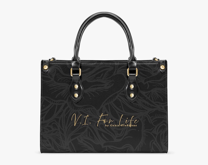V.I. Noir Rose™ Structured Tote Bag