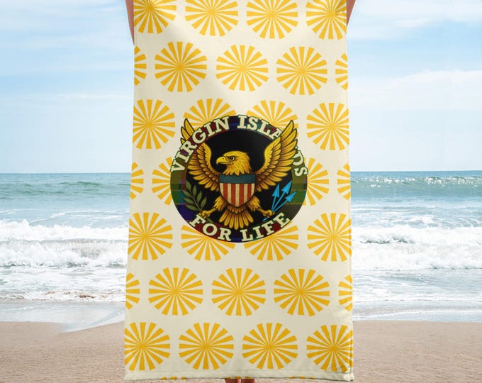 Virgin Islands For Life Beach Towel