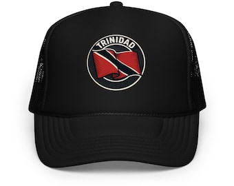Trinidad *Foam Trucker* Hat – Trinidad and Tobago Flag Snapback – Caribbean Pride Mesh Cap