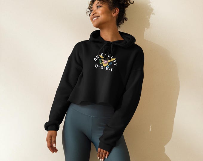 Rock City USVI Crop Hoodie