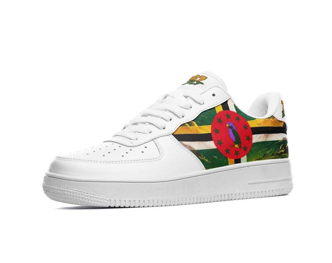 767 Built Dominica Low-Top Sneakers – Dominica Flag Shoes