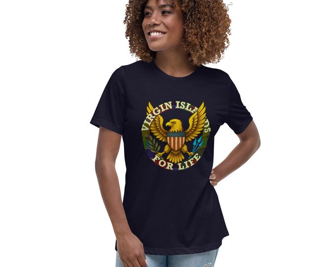 Virgin Islands For Life Eagle Tee – Women’s Relaxed Fit