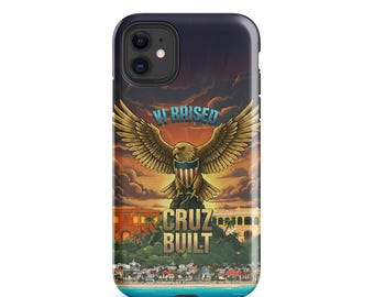 VI Raised Cruz Built iPhone Case – USVI Tough Phone Cover |St. Croix Pride