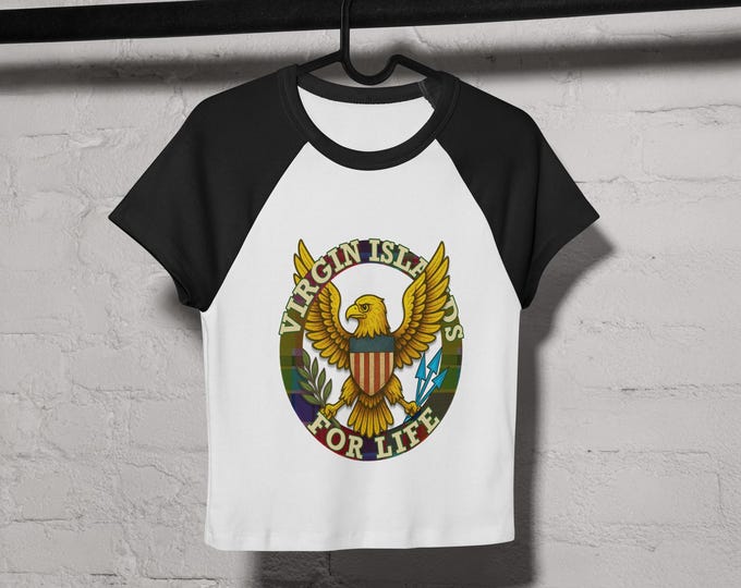 Virgin Islands For Life Baby Tee – Women's Cropped Raglan