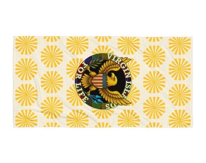 Virgin Islands For Life Beach Towel