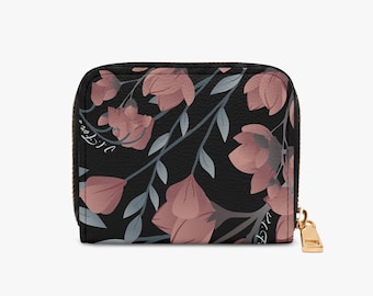 Midnight Bloom VI For Life Compact Wallet
