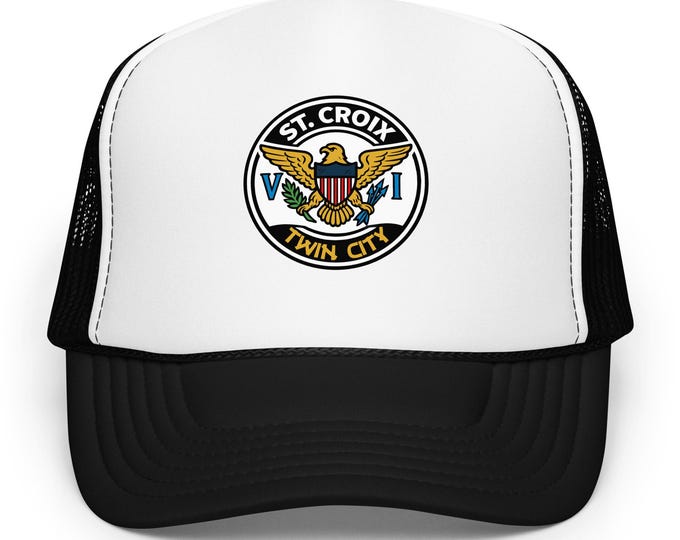 St. Croix *Foam Trucker* Hat: USVI Flag Snapback, Caribbean Pride