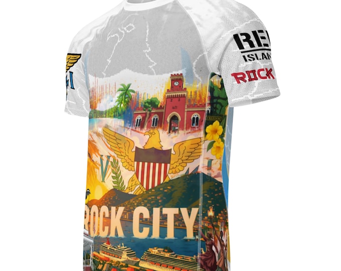 Rock City St Thomas Rash Guard Shirt | US Virgin Islands UPF 50 Performance Tee
