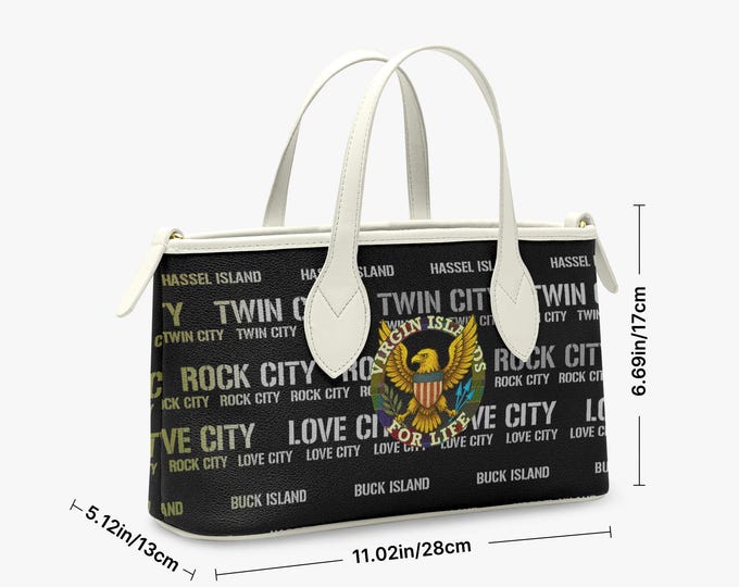 Small Handheld “Virgin Islands for Life” Tote Bag