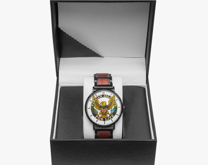 Virgin Islands For Life Wooden Watch - With Indicators