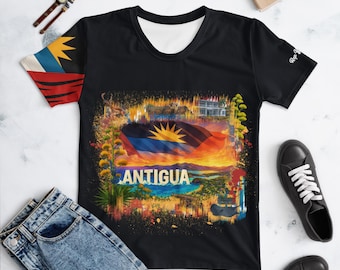 Antigua Women’s Shirt – Rep Yo’ Island Heritage Tee
