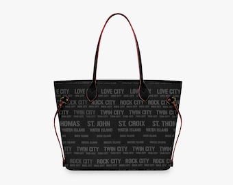 V.I. Legacy™ Island Names Vegan Leather Tote Bag