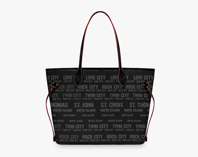 V.I. Legacy™ Island Names Vegan Leather Tote Bag