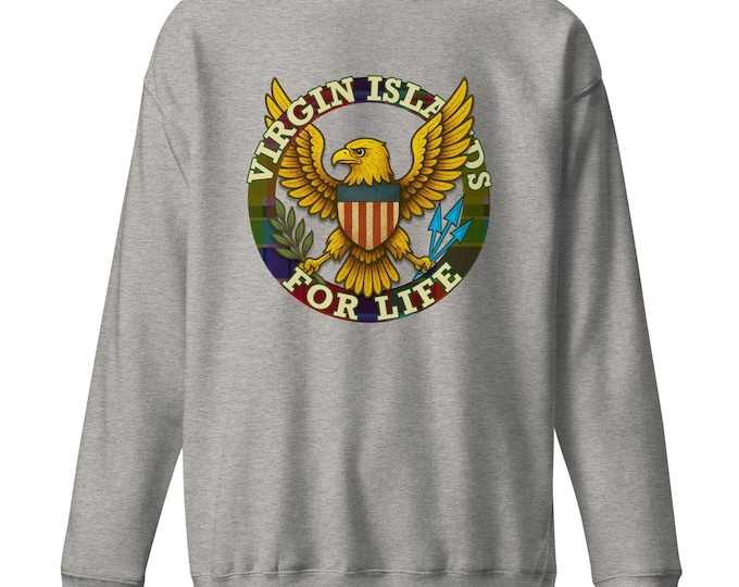 Virgin Islands Eagle Crewneck – V.I. For Life Sweatshirt