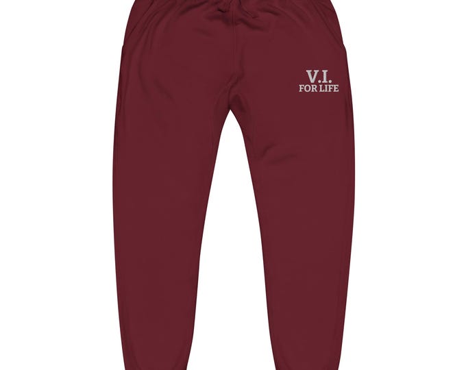 V.I. For Life Embroidered Joggers – USVI Island Pride Sweatpants