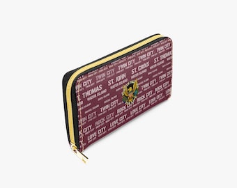 V.I. Legacy Wine Island Pride Zip-Around Wallet