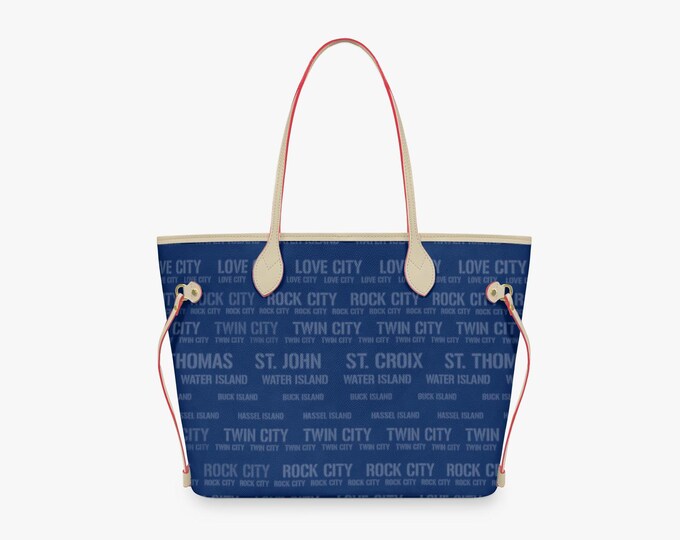 V.I. Legacy Island Tote Bag | Vegan Leather Everyday Carryall