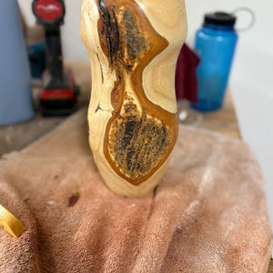live edge ash wood vase
