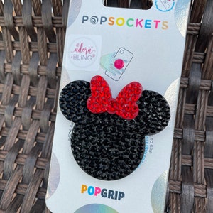 Bling PopSocket Disney Inspired Mouse Bow, Phone Stand, Phone Grip