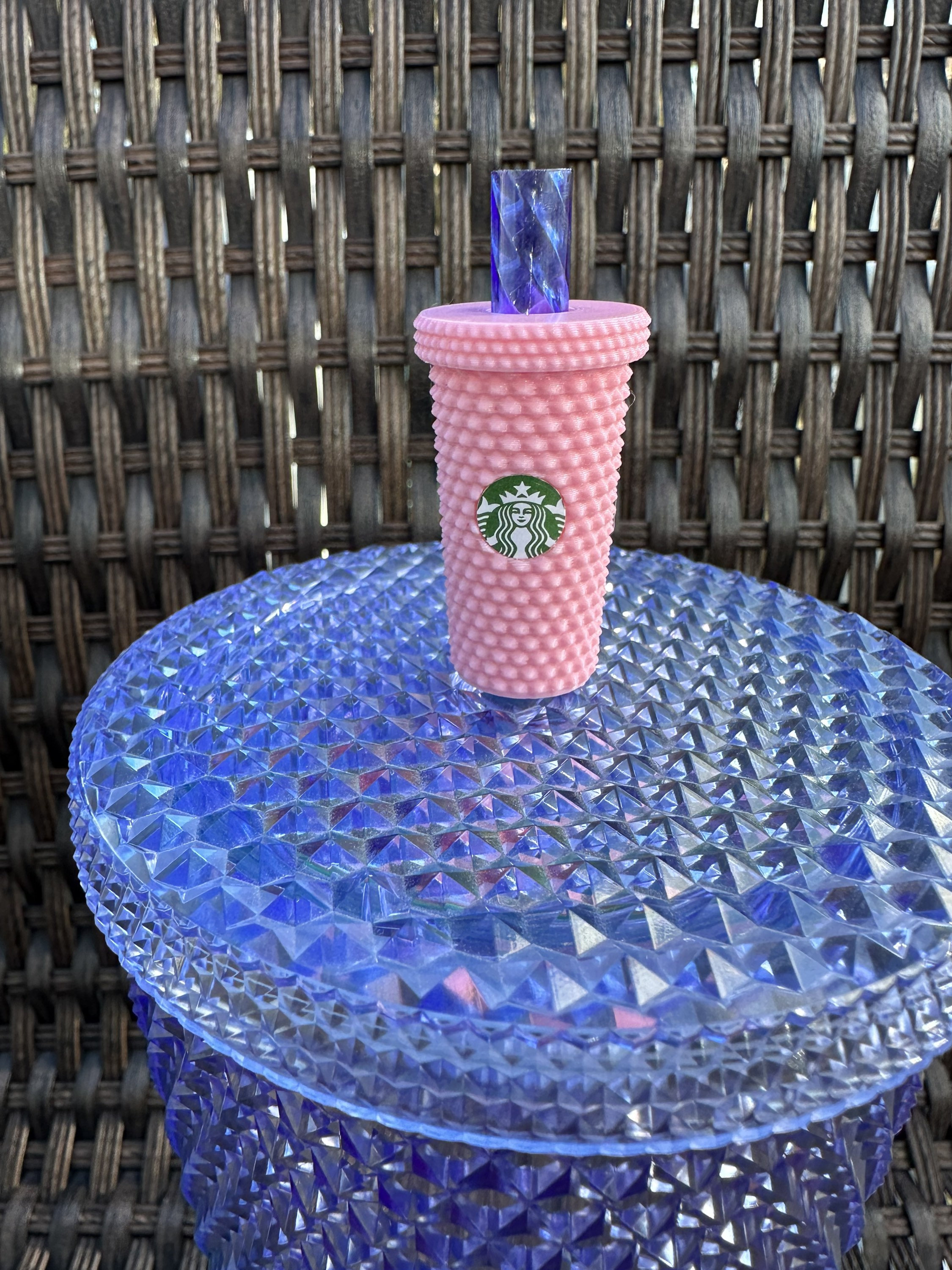 Stanley Tumbler Cup Straw Topper Stanley Cup Accessory Straw Buddy Straw  Charm Straw Decoration 3D Printed Pink 