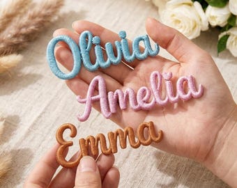 Parche bordado 3D personalizado con nombre, aplique termoadhesivo personalizado para chaquetas, gorras y mochilas, etiqueta con nombre en relieve, parche personalizado para motociclistas.