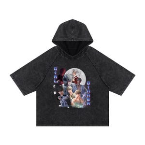 Xavier Girl Dinner: Love and Deepspace (Raw Edge Snow Washed Boxy T-Shirt)