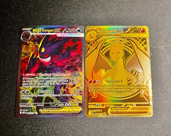 2Pc Mega Gengar ex Ascended Heroes #284 / Mega Charizard Y ex Ascended Heroes #294 PROXY Set
