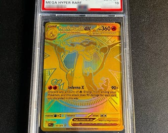 Tarjeta PROXY Mega Charizard X ex #130 Graded Slab