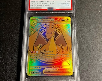 Mega Charizard Y ex #294 Graded Slab PROXY Card