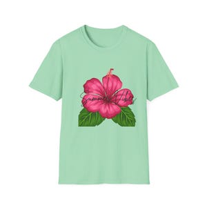 Tropical Floral Summer Vibes Tee
