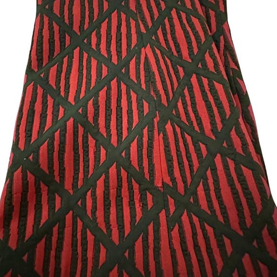 Vintage MOD Shift 60s Mod Geometric Mock Neck Sle… - image 7