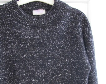sparkly silver sweater