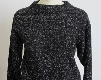 black sparkly sweater