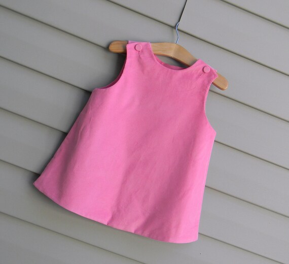 pink corduroy jumper dress