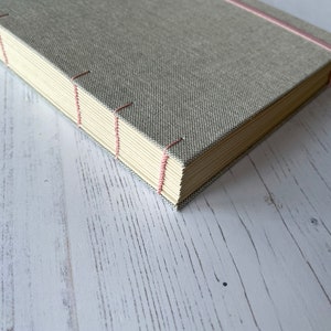 Journal épais A5, personnalisable, reliure copte