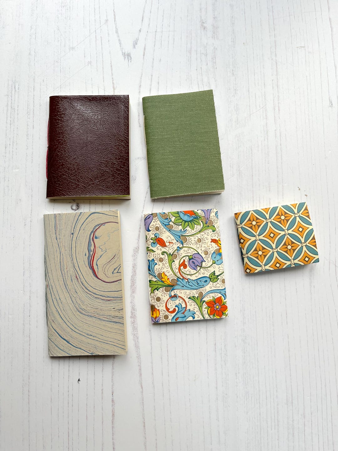 Set of 5 Mini Notebooks - Etsy