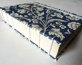 A6 Daily planner 2024, 2025, 2026, custom date, Coptic binding, florentine design