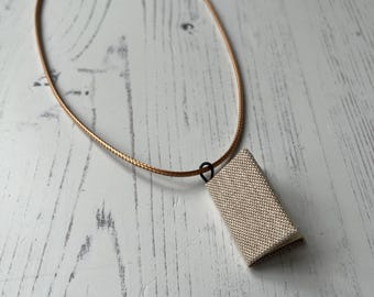 Handmade mini book necklace