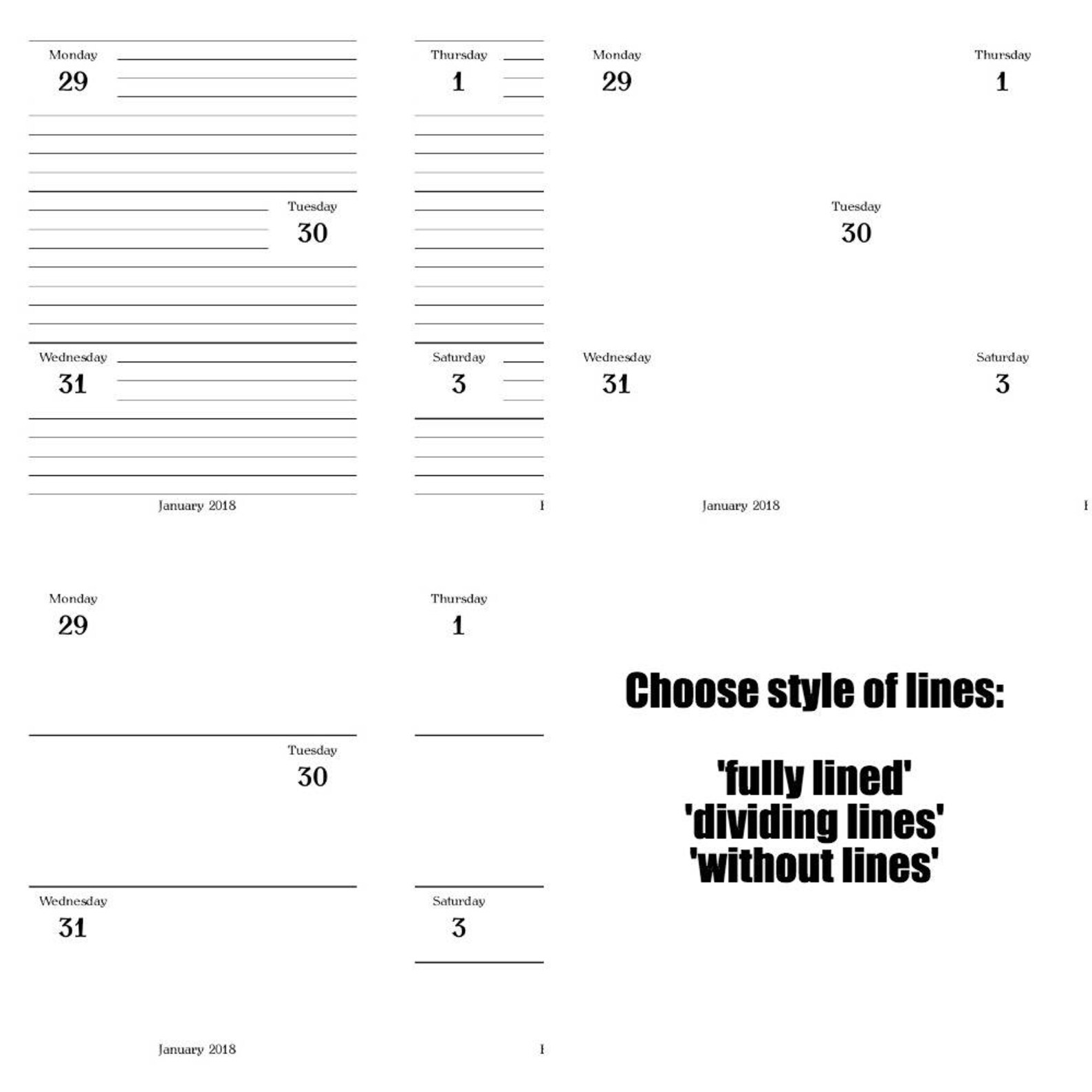 A5 Weekly Planner 2022 2023 2024 2025 Custom Date Etsy