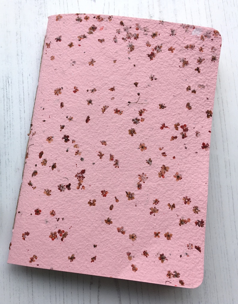 A6 Birthday diary, soft cover, undated monthly calendar, annual planner, anniversary diary, soft cover Pink elderflower