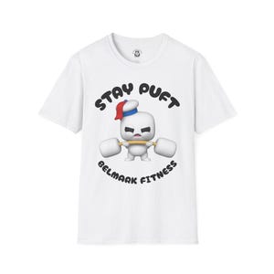 Stay Puft Fitness Unisex Softstyle T-Shirt | Funny Gym Tee, Workout Apparel, Fitness Gift, Activewear, Cute Exercise Shirt