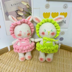 Crochet Bunny Keychain, Handmade Amigurumi Rabbit Bag Charm, Handmade Crochet Bunny, Cute Gift Idea, Cute Handmade Gift For Her