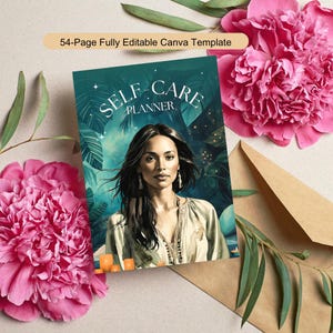 Self Care Digital Planner | Editable Canva Template | Wellness Journal | Mental Health Tracker | PLR/MRR Rights | Instant Download